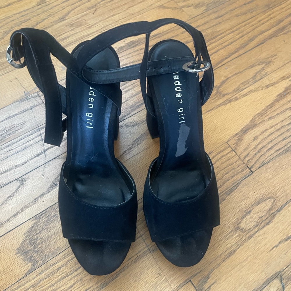 Madden Girl Black Platform Heels